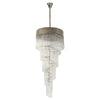 Kentisbeare 700mm 5 Tier Chandelier in Polished Nickel & Clear Glass