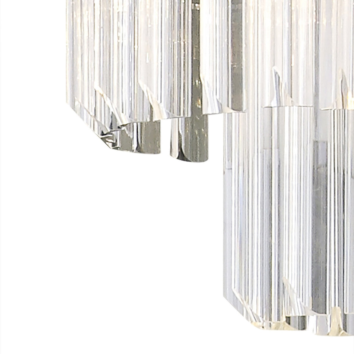 Kentisbeare 1000mm Linear Chandelier in Brass & Clear Glass