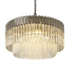 Kentisbeare 800mm Chandelier in Polished Nickel & Clear Glass
