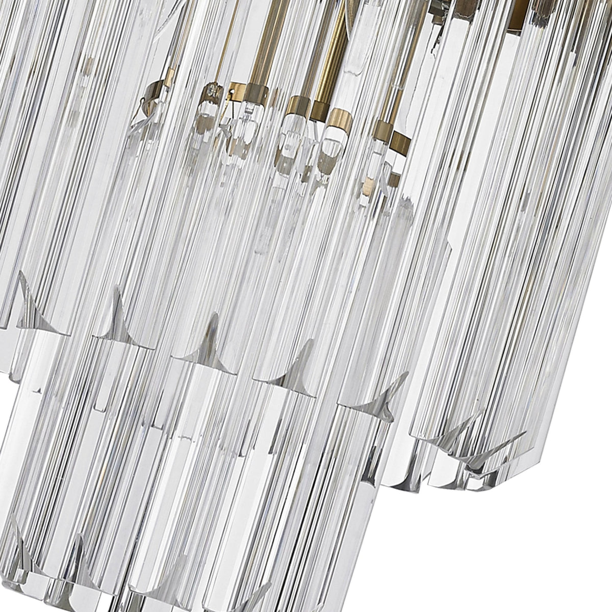 Kentisbeare 300mm Chandelier in Brass & Clear Glass