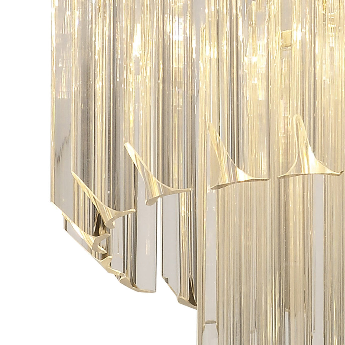 Kentisbeare 300mm Chandelier in Polished Nickel & Clear Glass