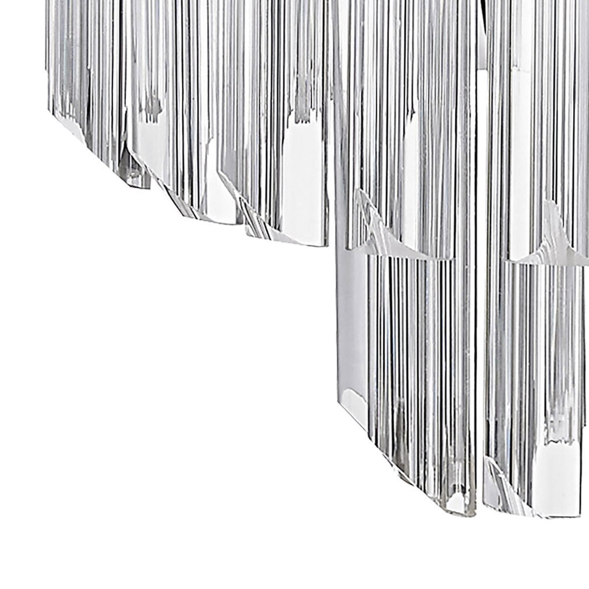 Kentisbeare Table Lamp in Polished Nickel & Clear Glass