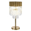 Kentisbeare Table Lamp in Brass & Clear Glass