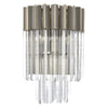 Kentisbeare Wall Light in Polished Nickel & Clear Glass