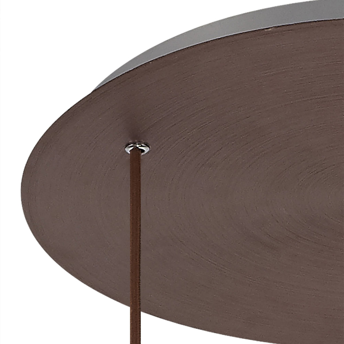 Belstone Triple Round Pendant in Mocha with Amber Glass