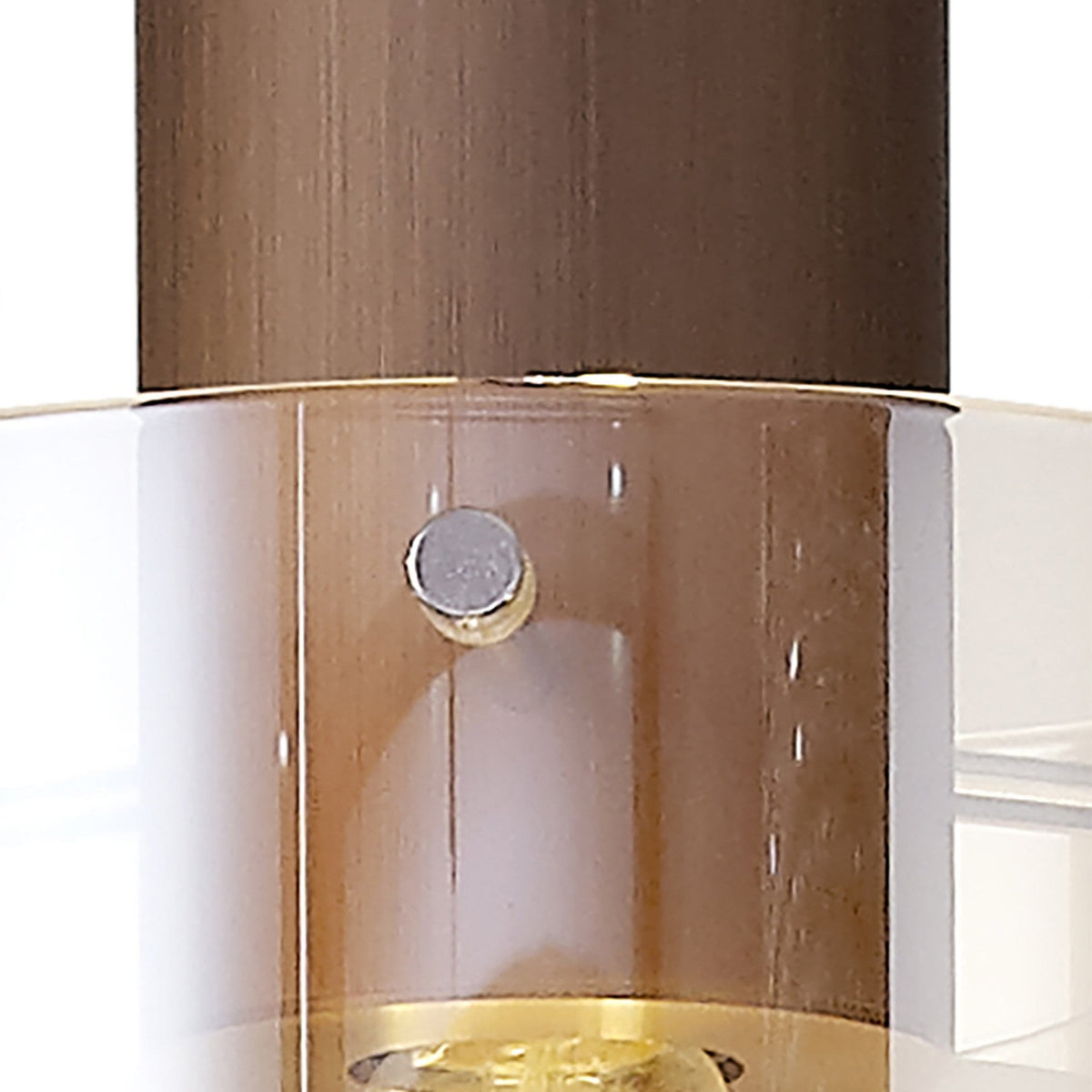 Belstone Triple Round Pendant in Mocha with Amber Glass