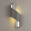 Fincham Small 8w LED Wall Light in Anthracite & Polished Chrome