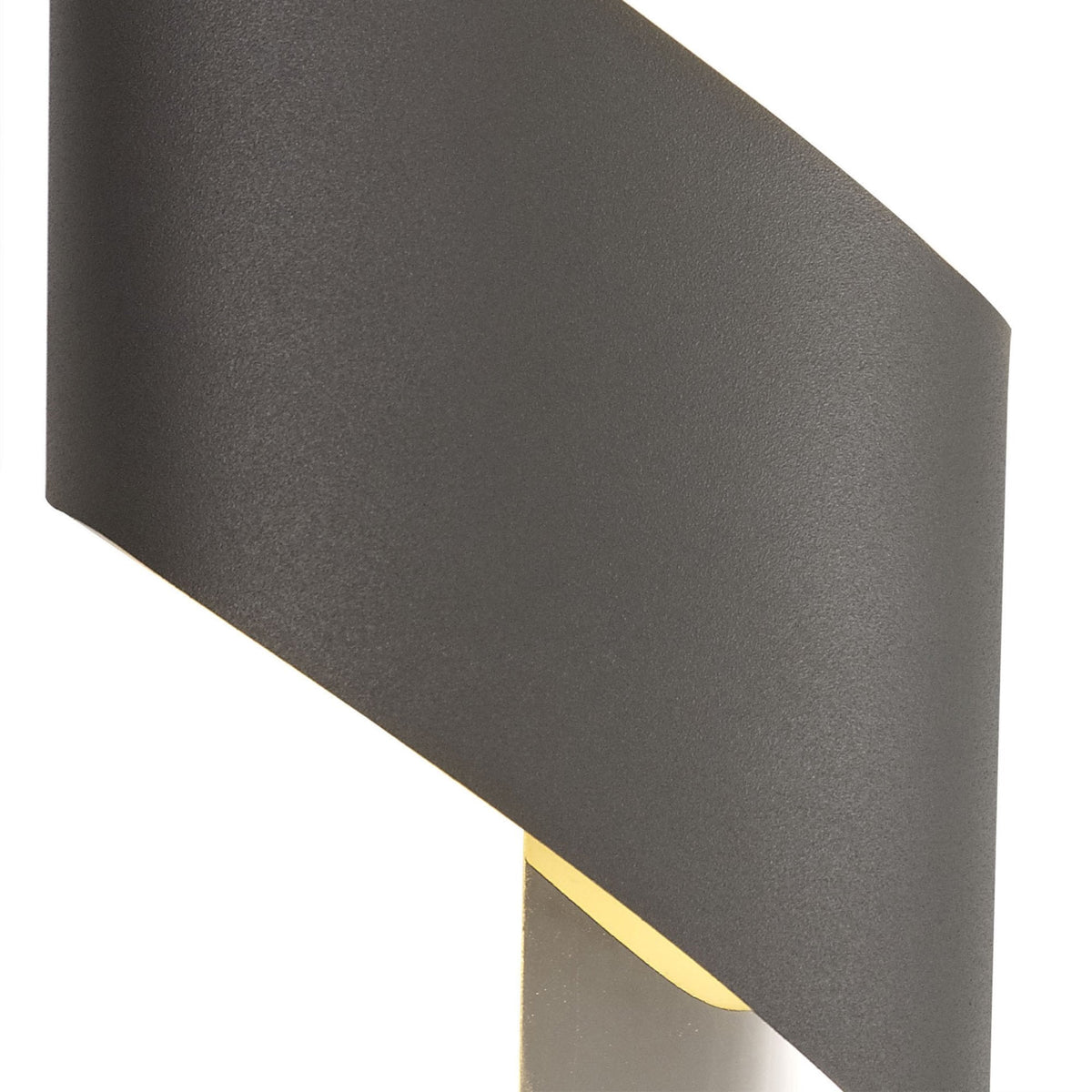 Fincham Small 8w LED Wall Light in Anthracite & Polished Chrome