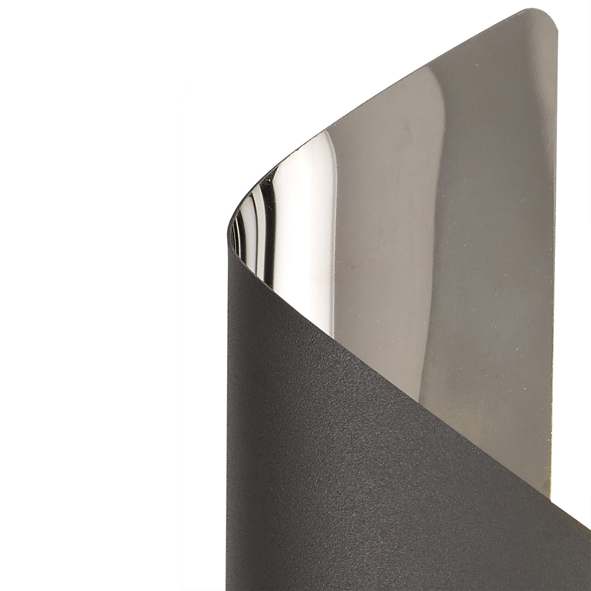 Fincham Small 8w LED Wall Light in Anthracite & Polished Chrome