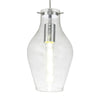 Spreyton 170mm Pendant in Polished Chrome & Clear Glass