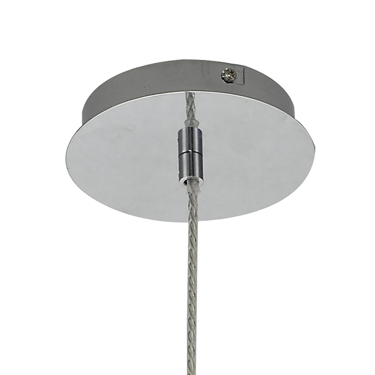 Spreyton 170mm Pendant in Polished Chrome & Clear Glass