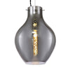 Spreyton 280mm Pendant in Polished Chrome & Smoked Glass