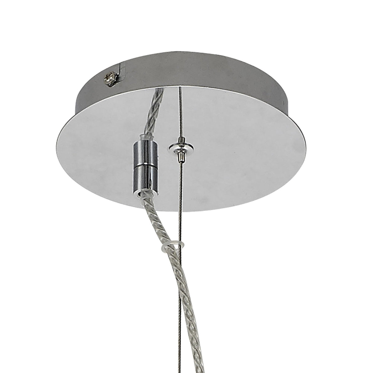 Spreyton 280mm Pendant in Polished Chrome & Clear Glass
