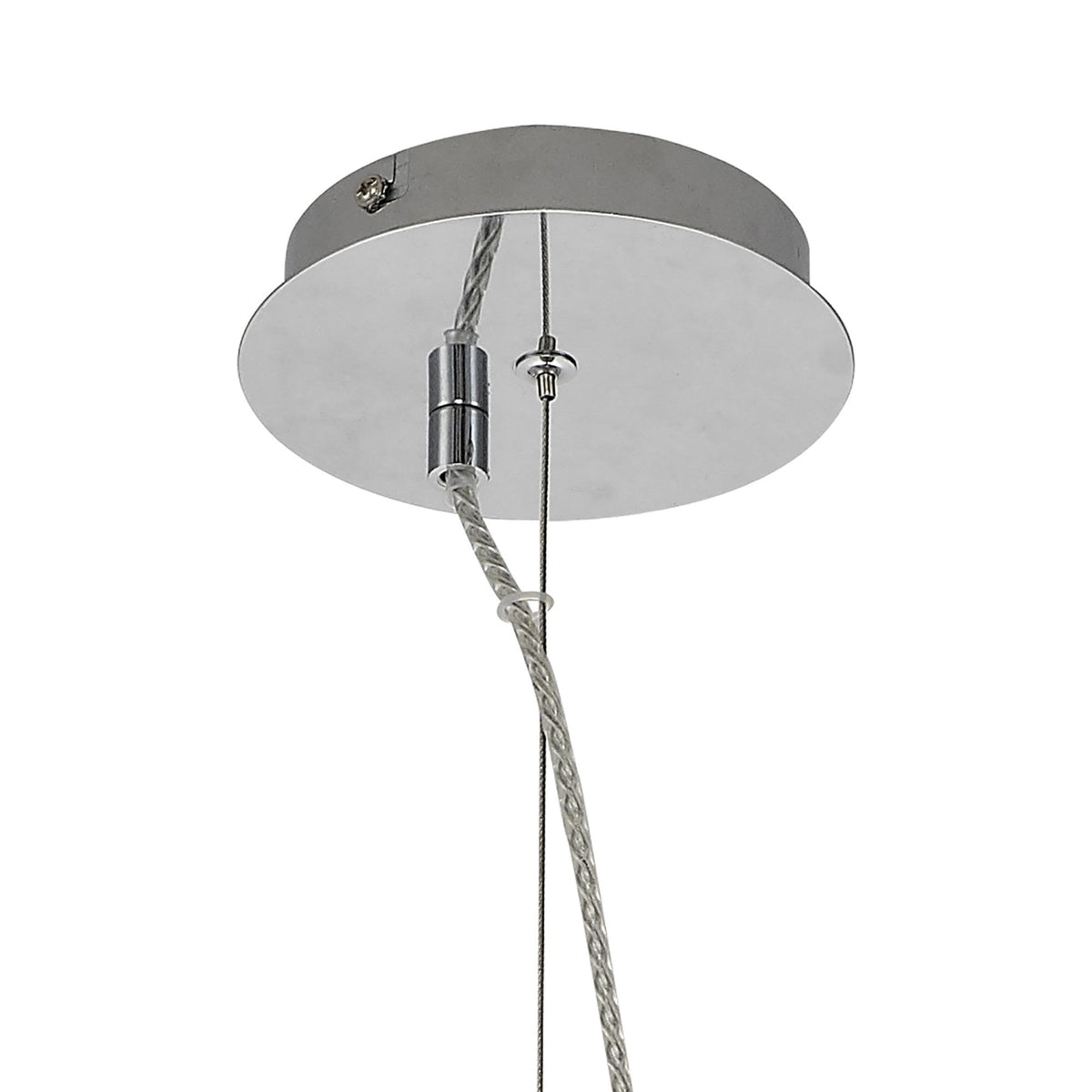 Spreyton 380mm Pendant in Polished Chrome & Clear Glass
