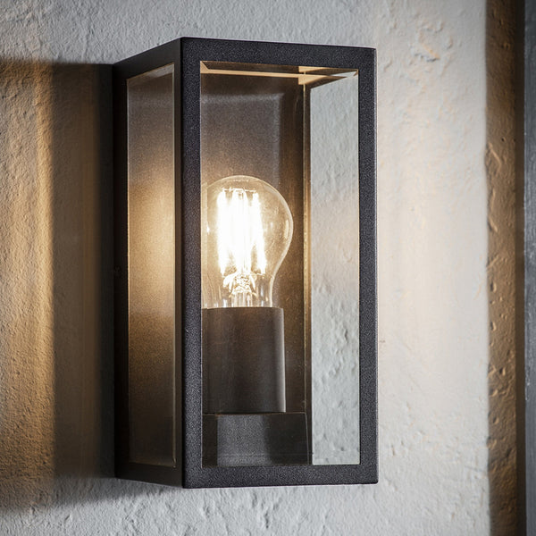 Oxford IP44 Exterior Wall Light in Matt Black