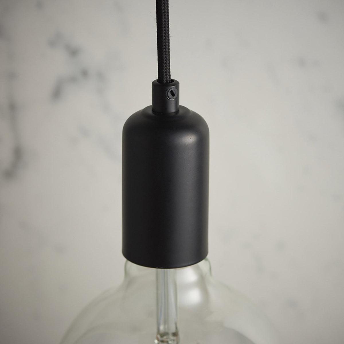 Studio 1 Light Pendant in Matt Black