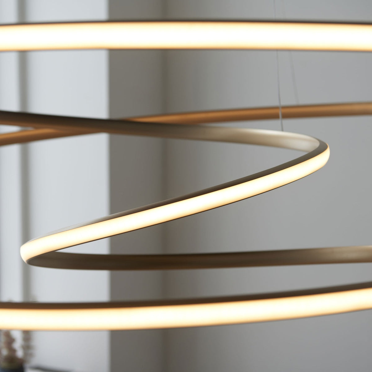 Broadwindsor XL Spiral LED Pendant in Gold