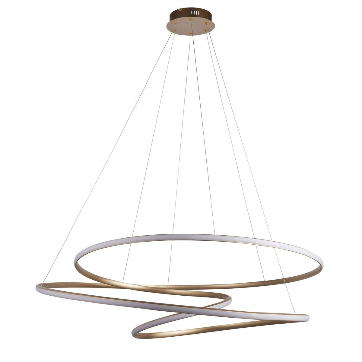 Broadwindsor XL Spiral LED Pendant in Gold