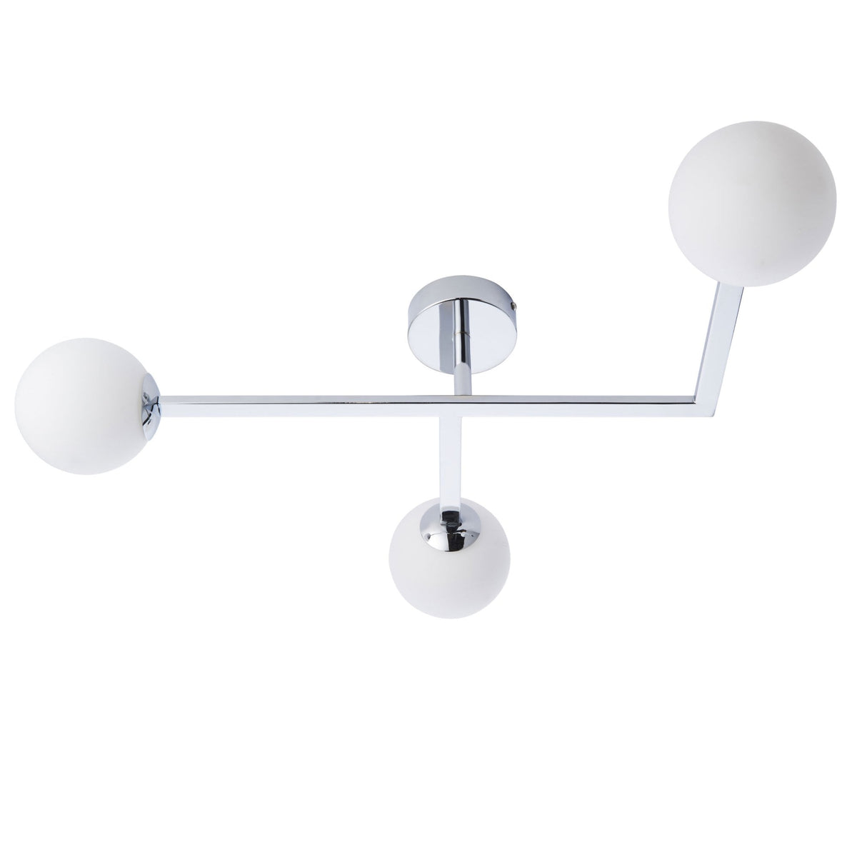 Spa IP44 Bathroom Ceiling Light in Chrome & Matt Opal Glass