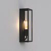 Messina 130 Black Exterior Wall Light