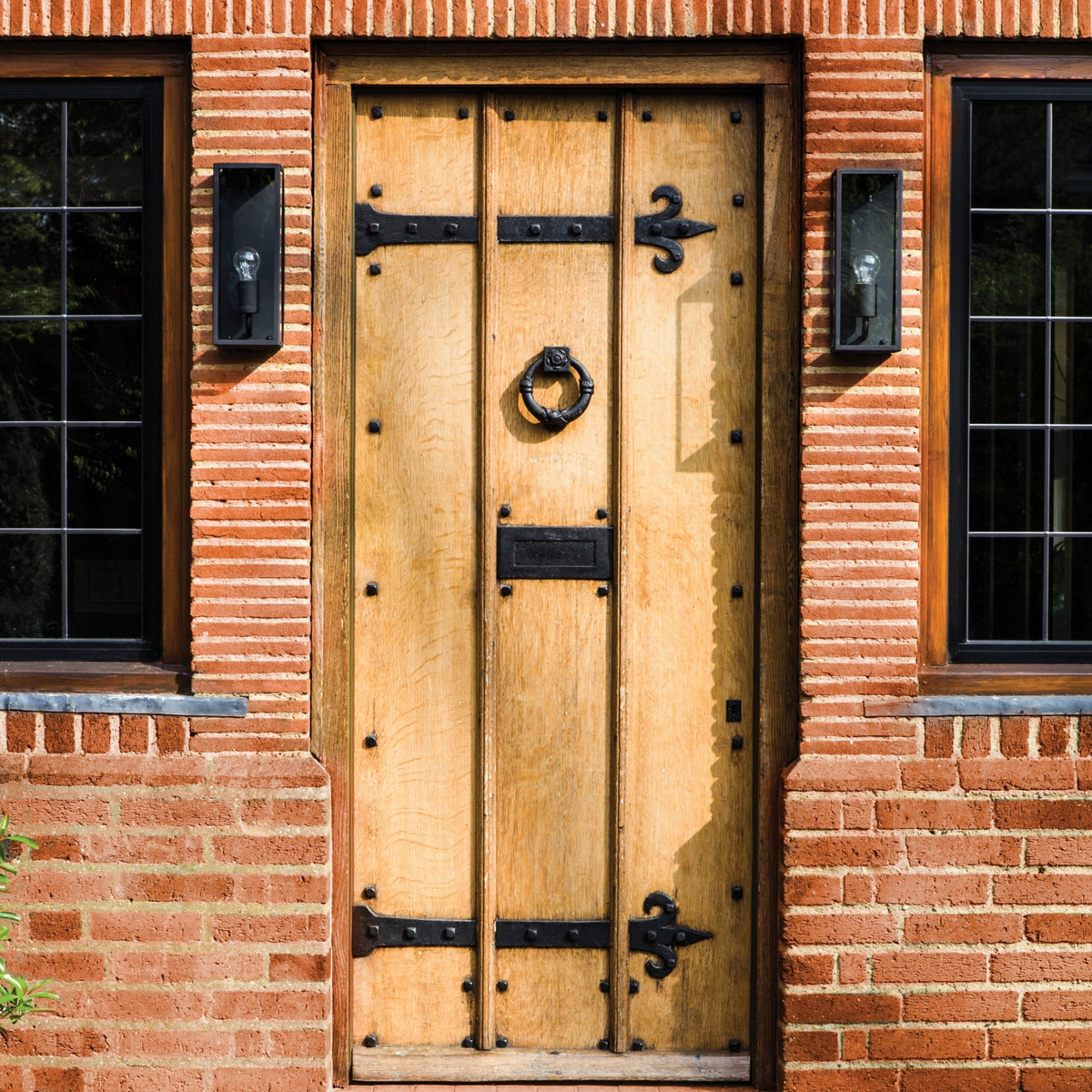 Messina 130 Black Exterior Wall Light