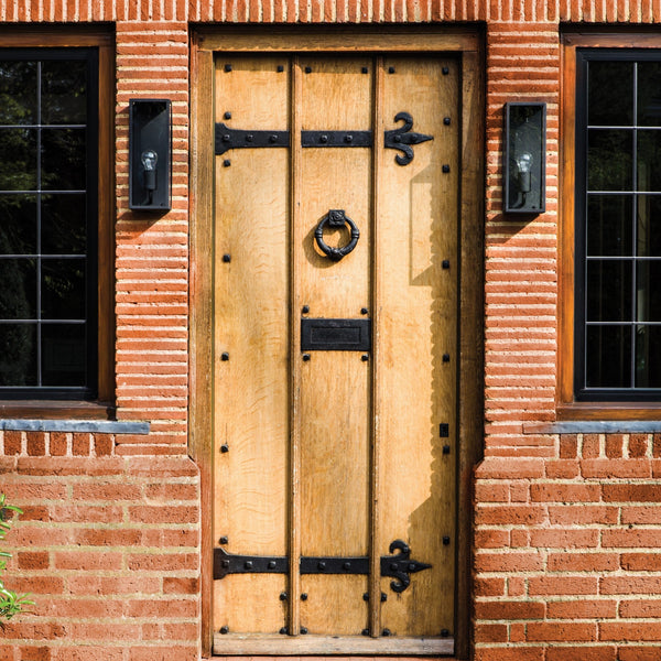 Messina 130 Black Exterior Wall Light