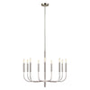 Brianna 9 Light Chandelier in Polished Nickel