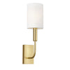 Brianna Single Wall Light in Burnished Brass