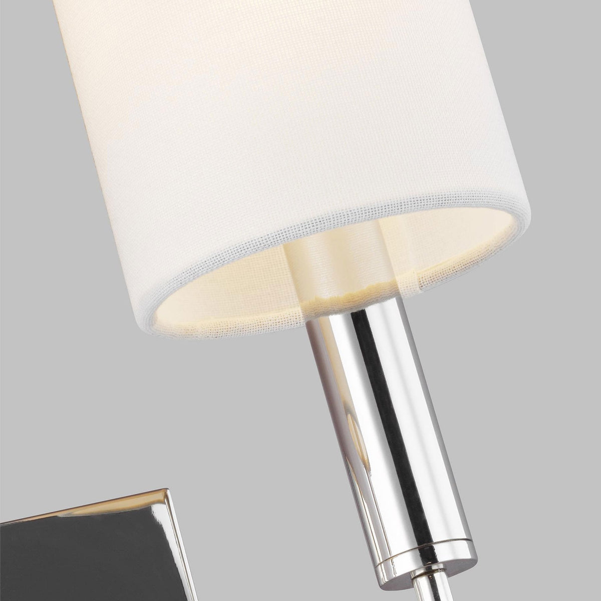 Brianna Twin Arm Wall Light in Polished Nickel