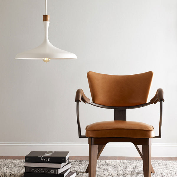 Darwin Pendant in Matt White