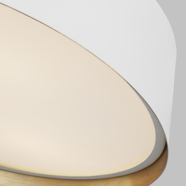 Asher 5 Lamp Single Pendant in Matt White