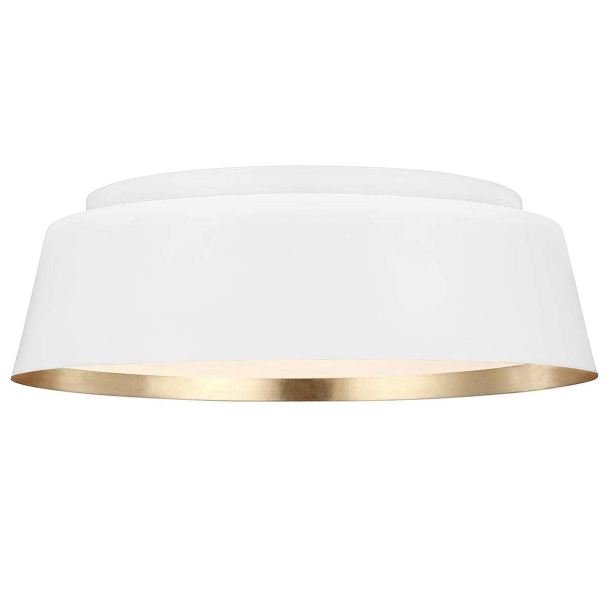 Asher 3 Lamp Flush Mount Ceiling Light in Matt White