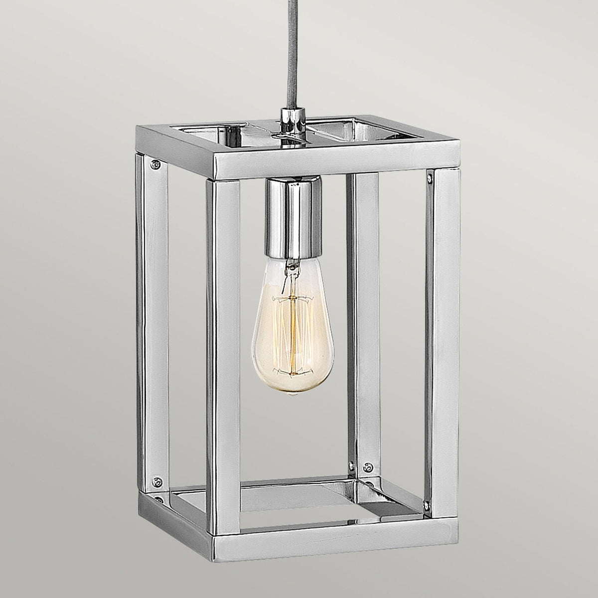 Ensemble Single Light Pendant in Polished Nickel