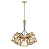 Ensemble Five Light Pendant Cluster in Brushed Bronze
