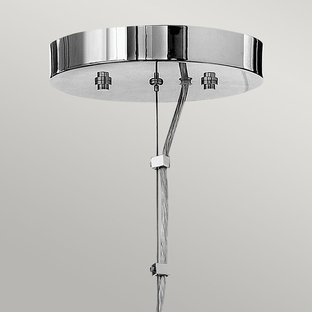 Mondo Triple Light Chandelier in Polished Chrome