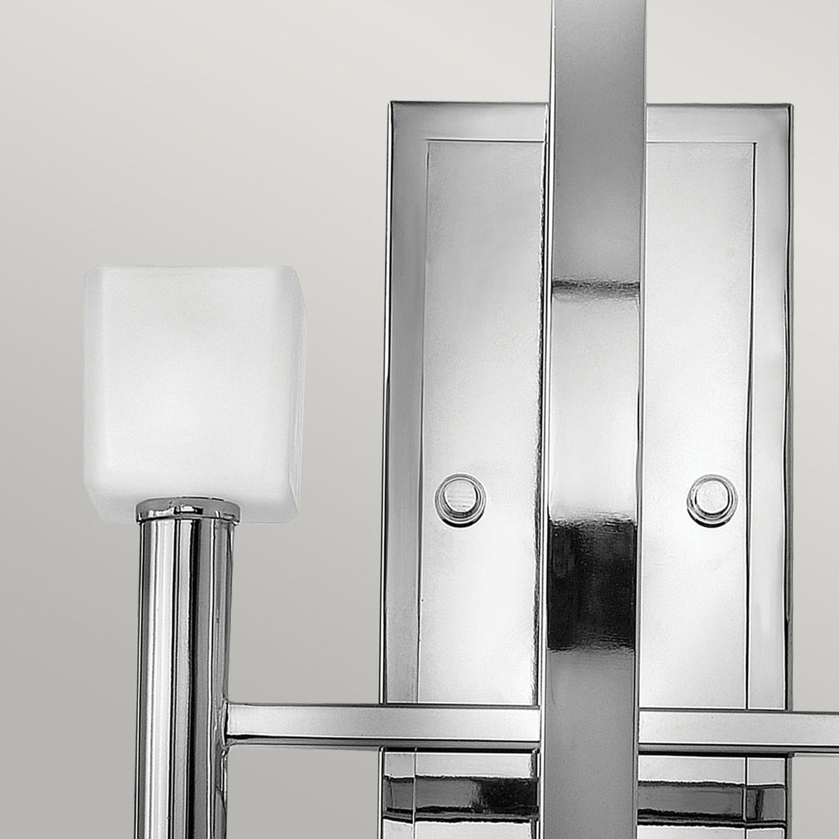 Mondo Twin Arm Wall Light in Polished Chrome