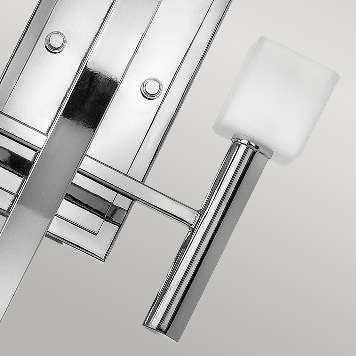 Mondo Twin Arm Wall Light in Polished Chrome