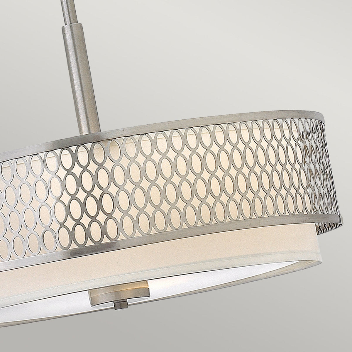 Jules Triple Lamp Pendant in Brushed Nickel
