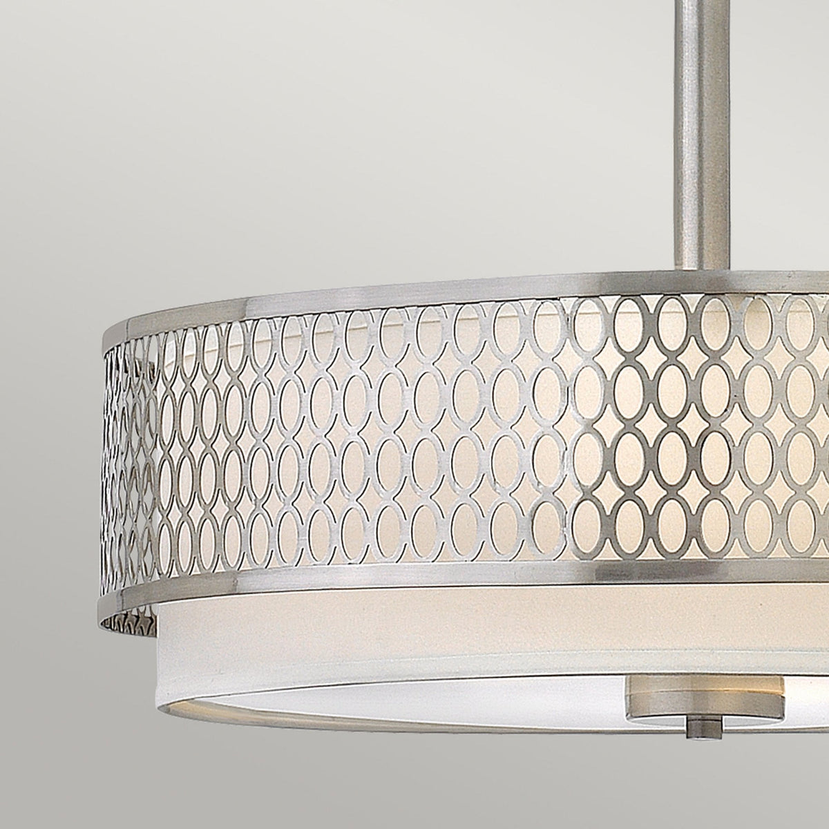 Jules Triple Lamp Pendant in Brushed Nickel