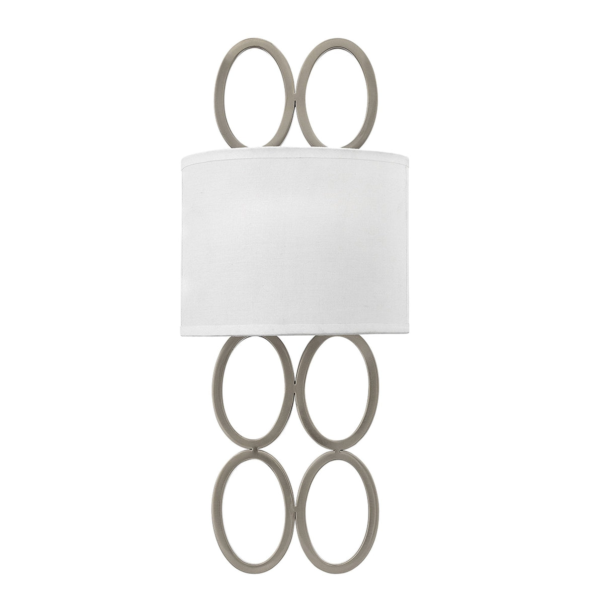 Jules Twin Lamp Wall Light in Brushed Nickel