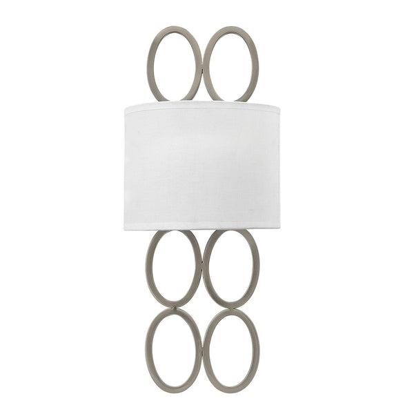 Jules Twin Lamp Wall Light in Brushed Nickel