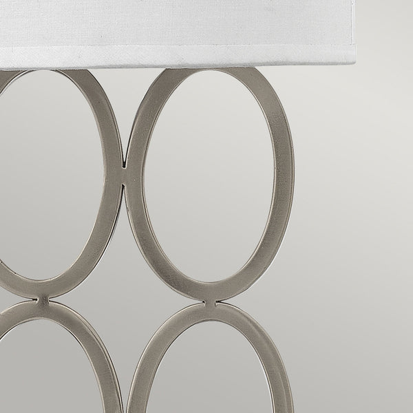 Jules Twin Lamp Wall Light in Brushed Nickel