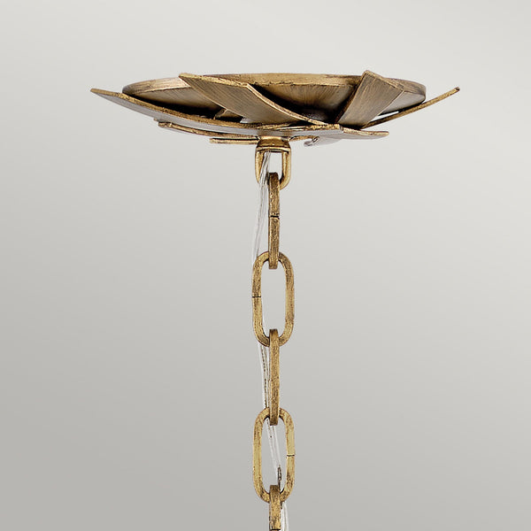 Vida Thirteen Light Large Pendant in Burnished Gold