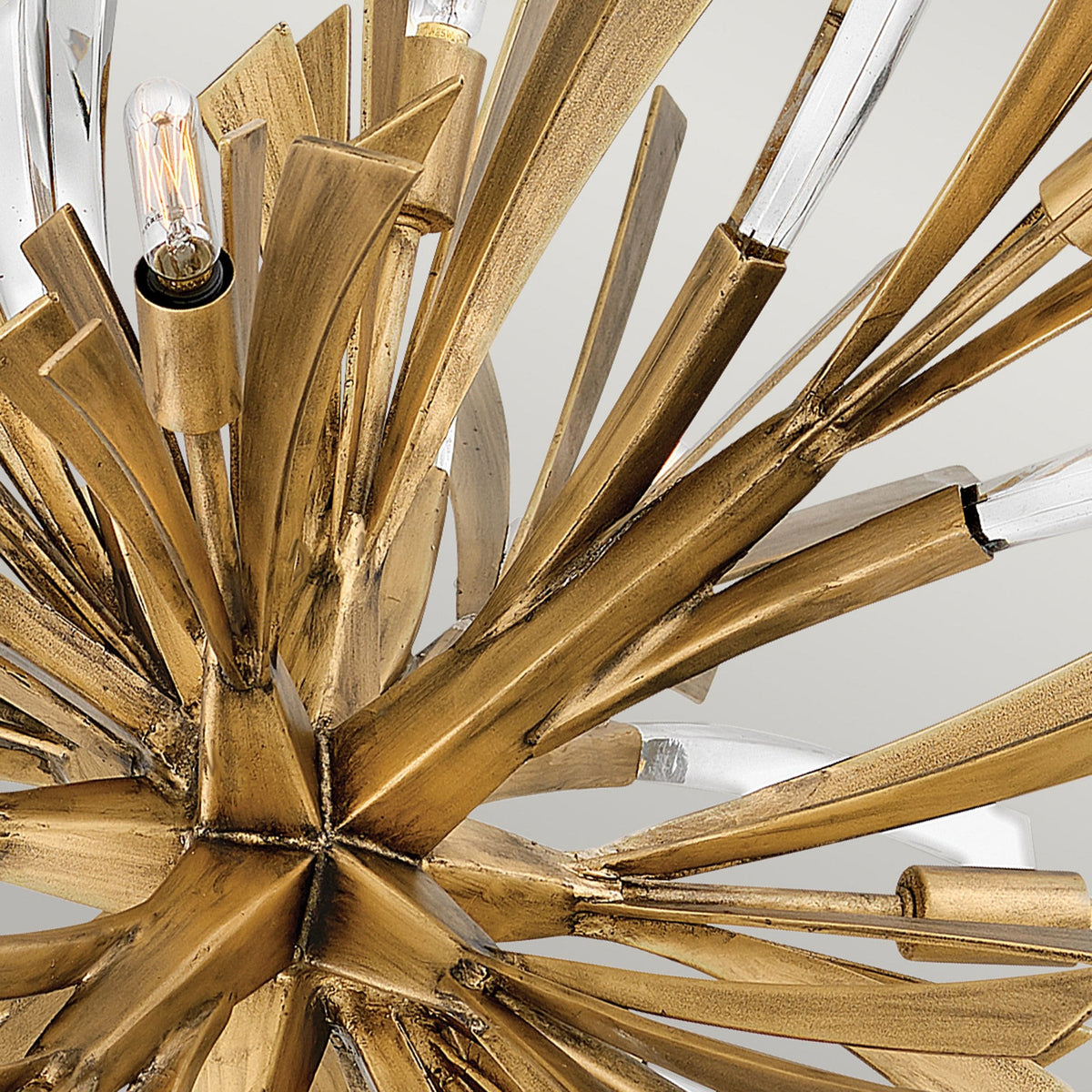 Vida Thirteen Light Large Pendant in Burnished Gold