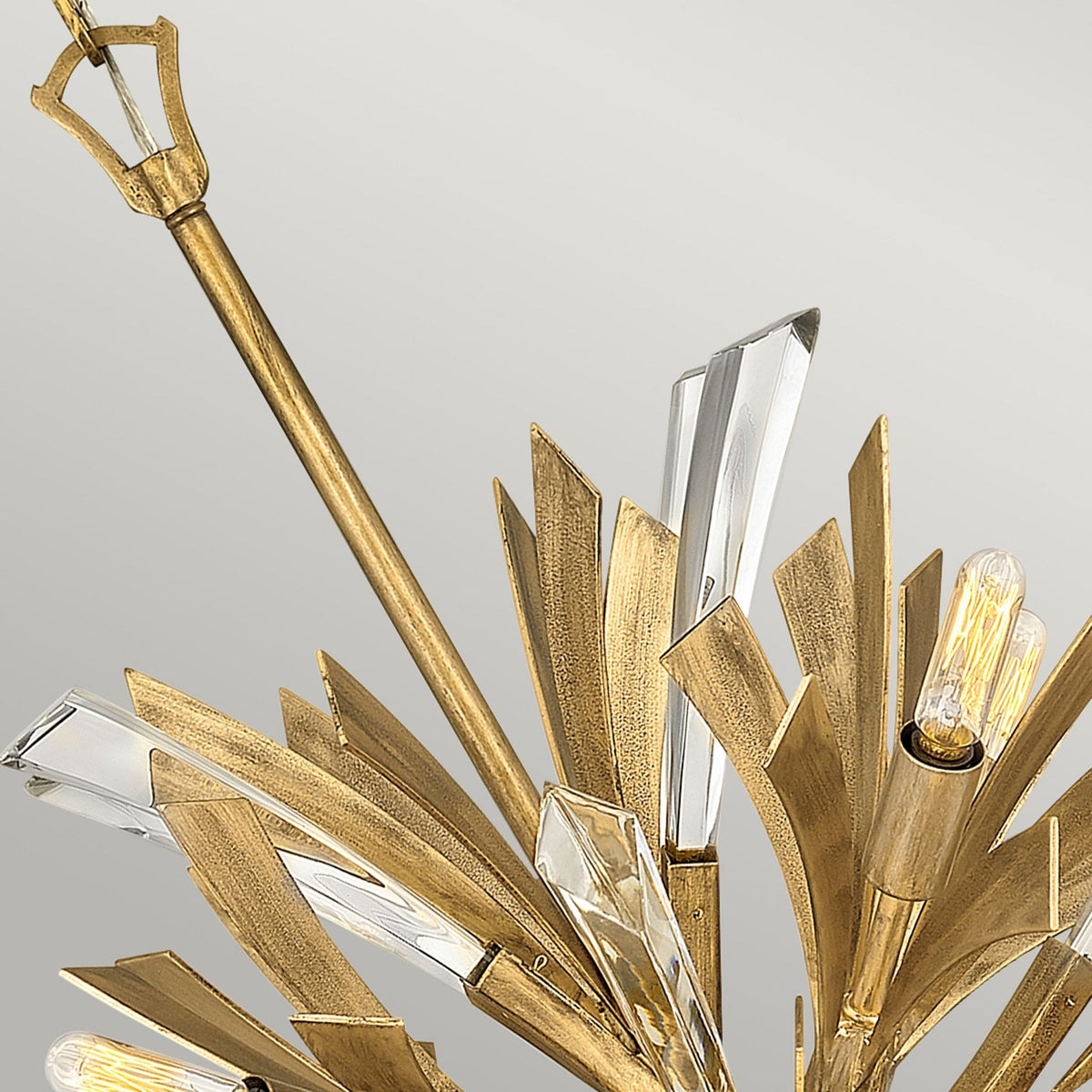 Vida Thirteen Light Small Pendant in Burnished Gold