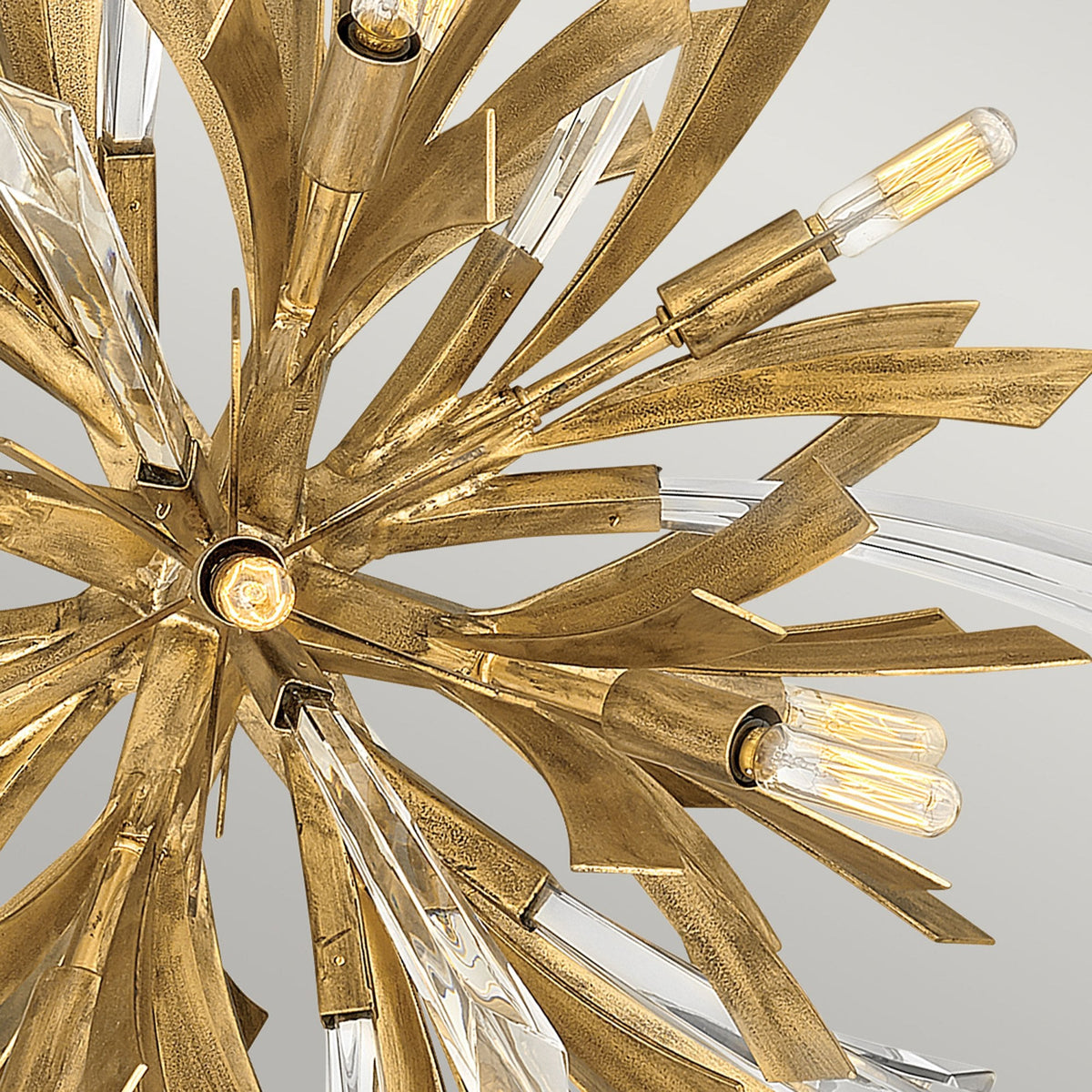 Vida Thirteen Light Small Pendant in Burnished Gold