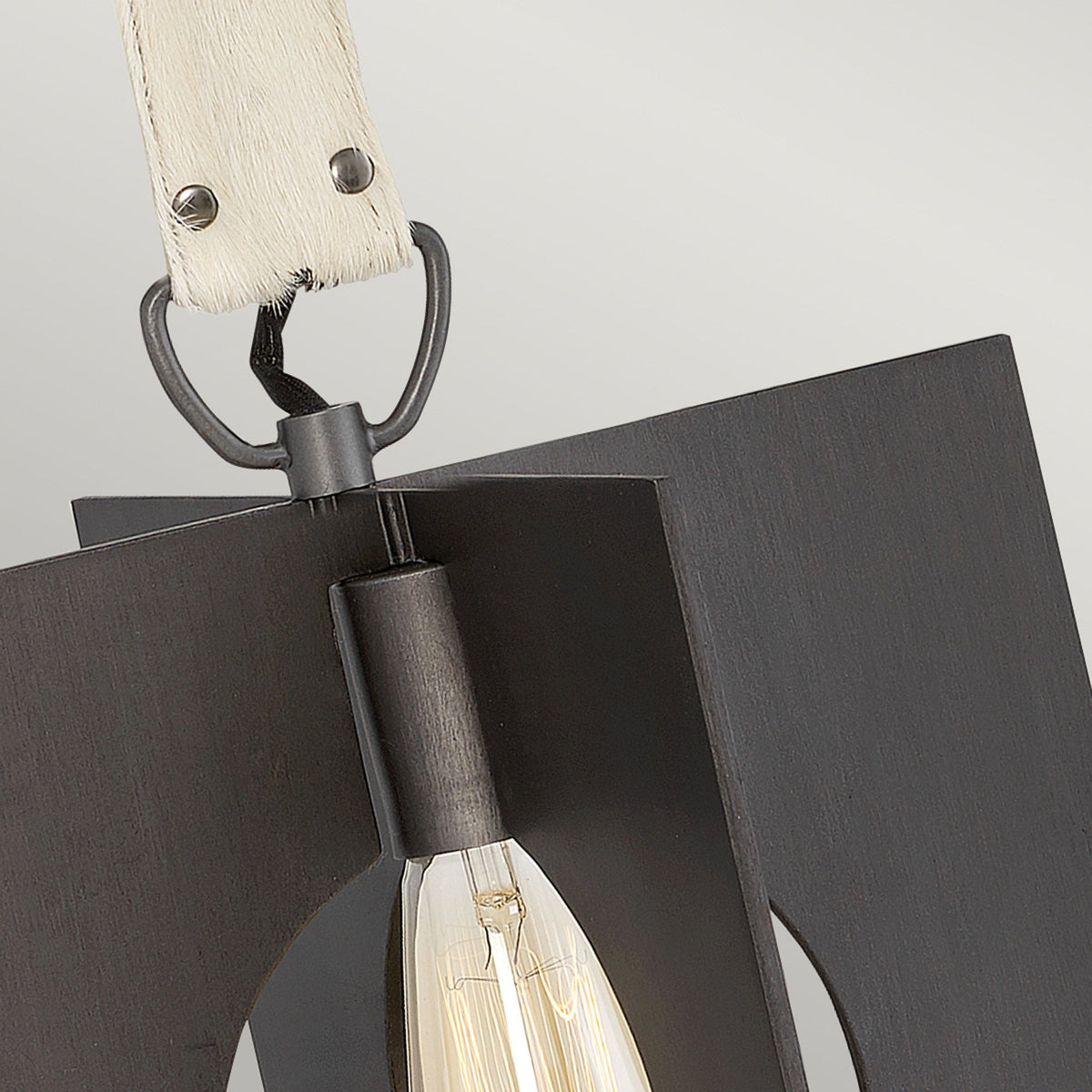 Ludlow Single Lamp Pendant in Brushed Graphite