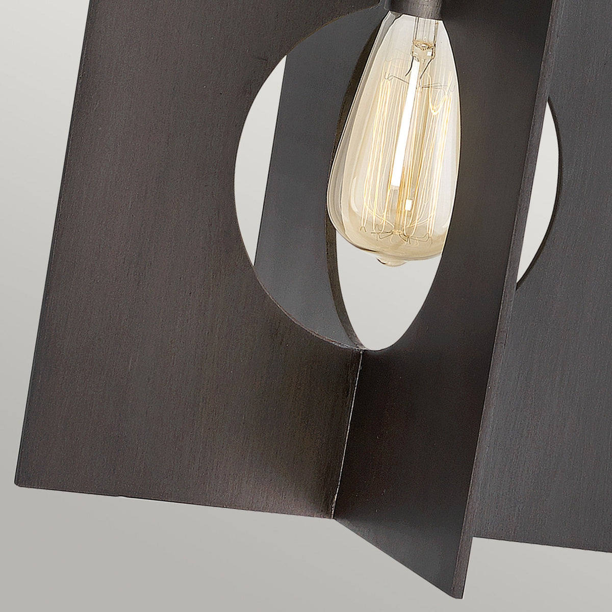 Ludlow Single Lamp Pendant in Brushed Graphite