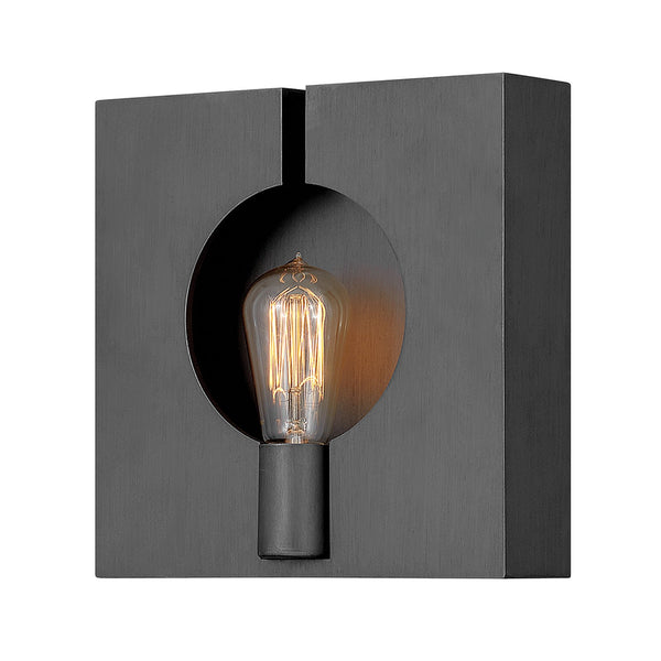 Ludlow Single Lamp Wall Light in Brushed Graphite