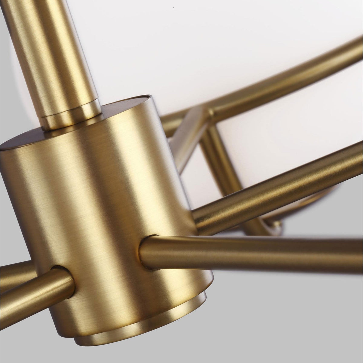 Apollo Five Light Chandelier in Burnished Brass